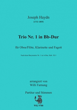 Joseph Haydn - Trio Nr. 1 in Bb-Dur  für Oboe/Flöte, Klarinette und Fagott